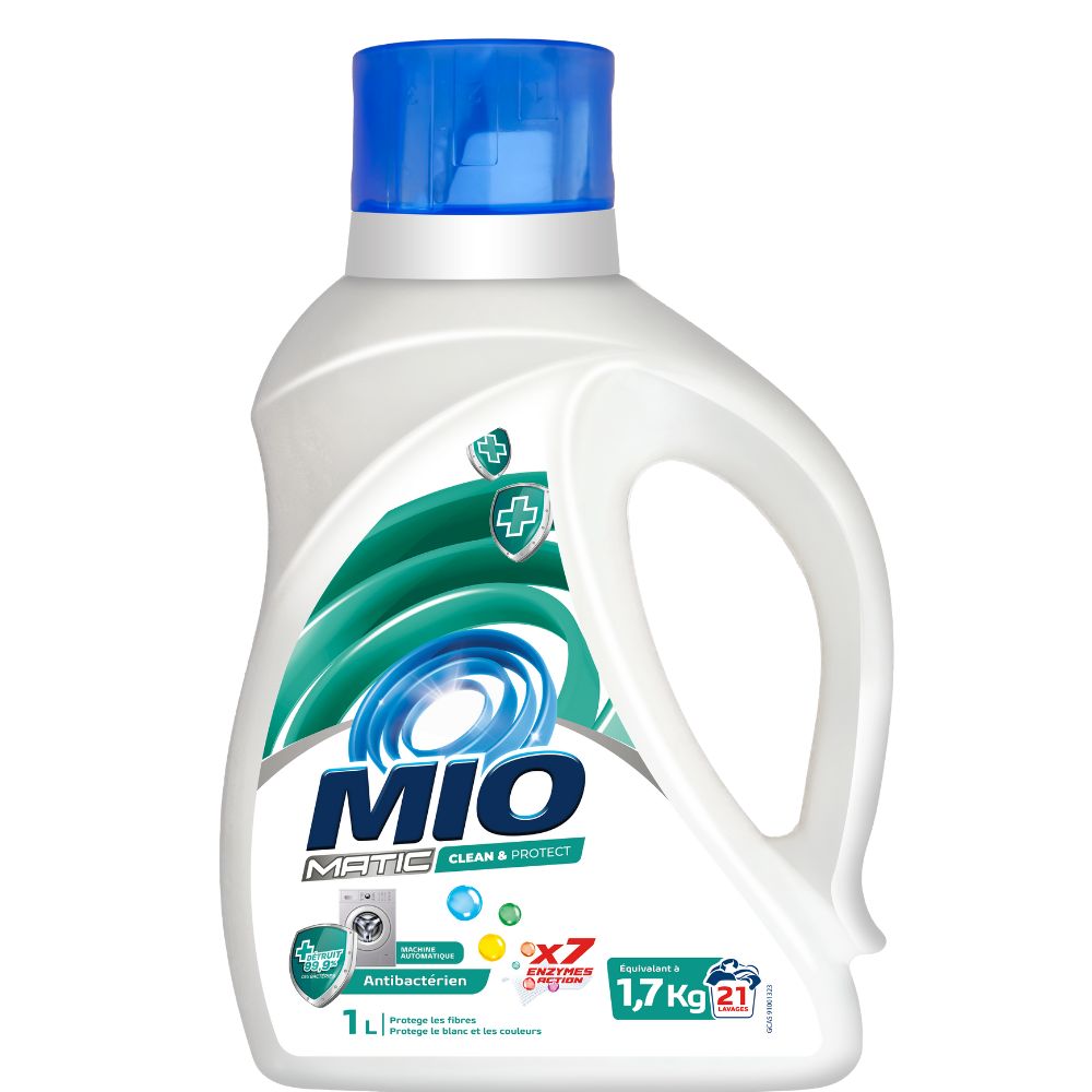 Détergent Lessive Liquide Antibactérien Mio 1L