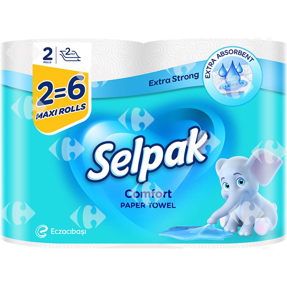 Essuie Tout Comfort Maxi Rolls 2 Plis Selpak 2 unités