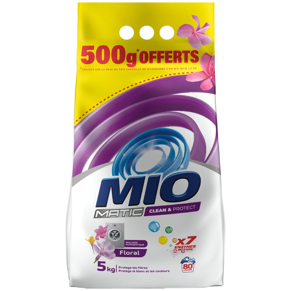 Détergent Lessive Poudre Machine Mio 5kg.