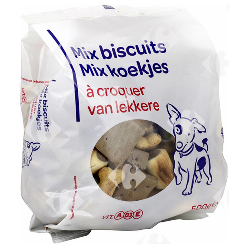 [231230] Biscuits pour Chiens Carrefour Blanc 500g
