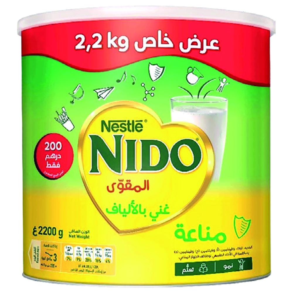 Lait en Poudre Nido 2,2kg (2kg + 200g Offerts)