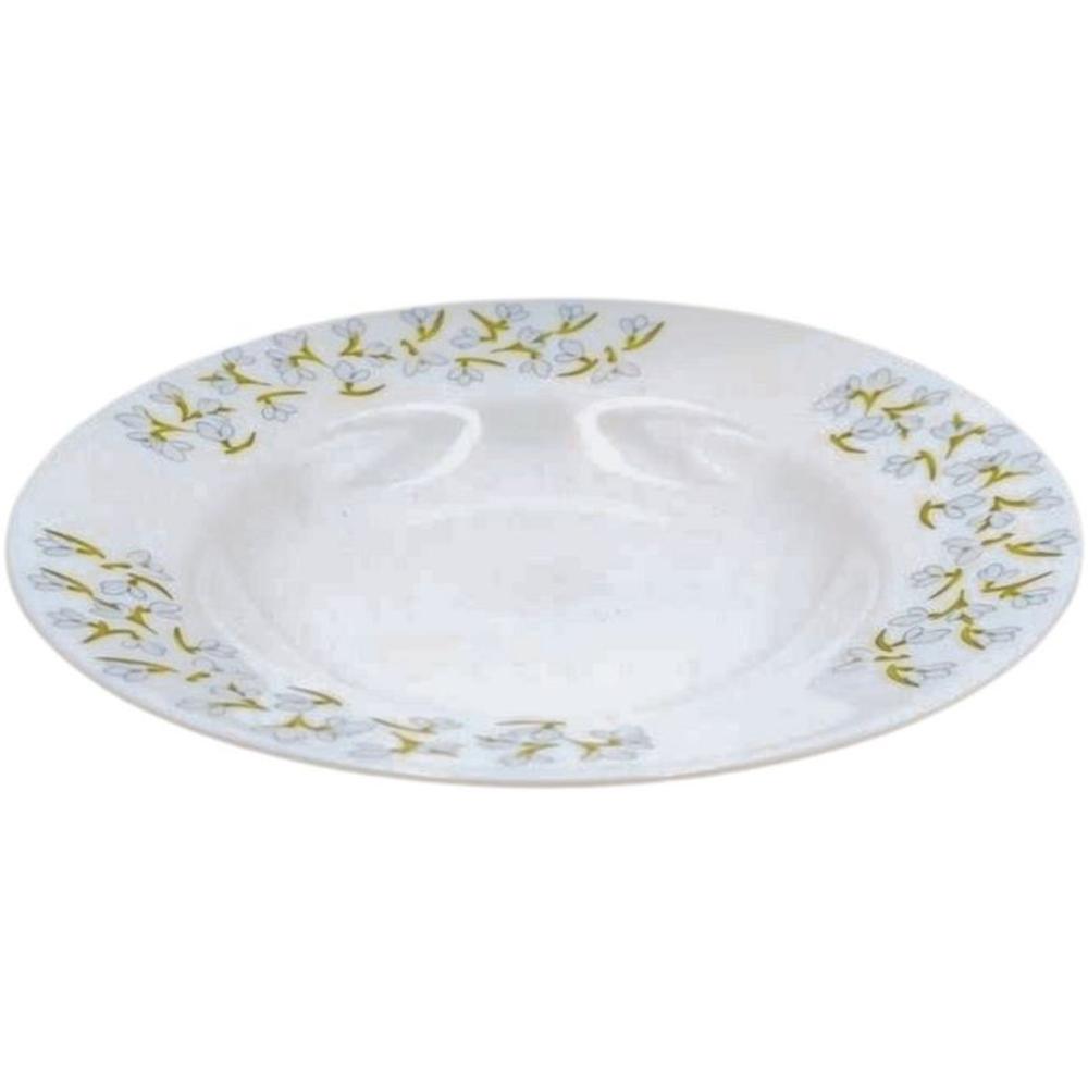 [710312] Assiette Creuse Porcelaine Blanche Pearl 22,5cm