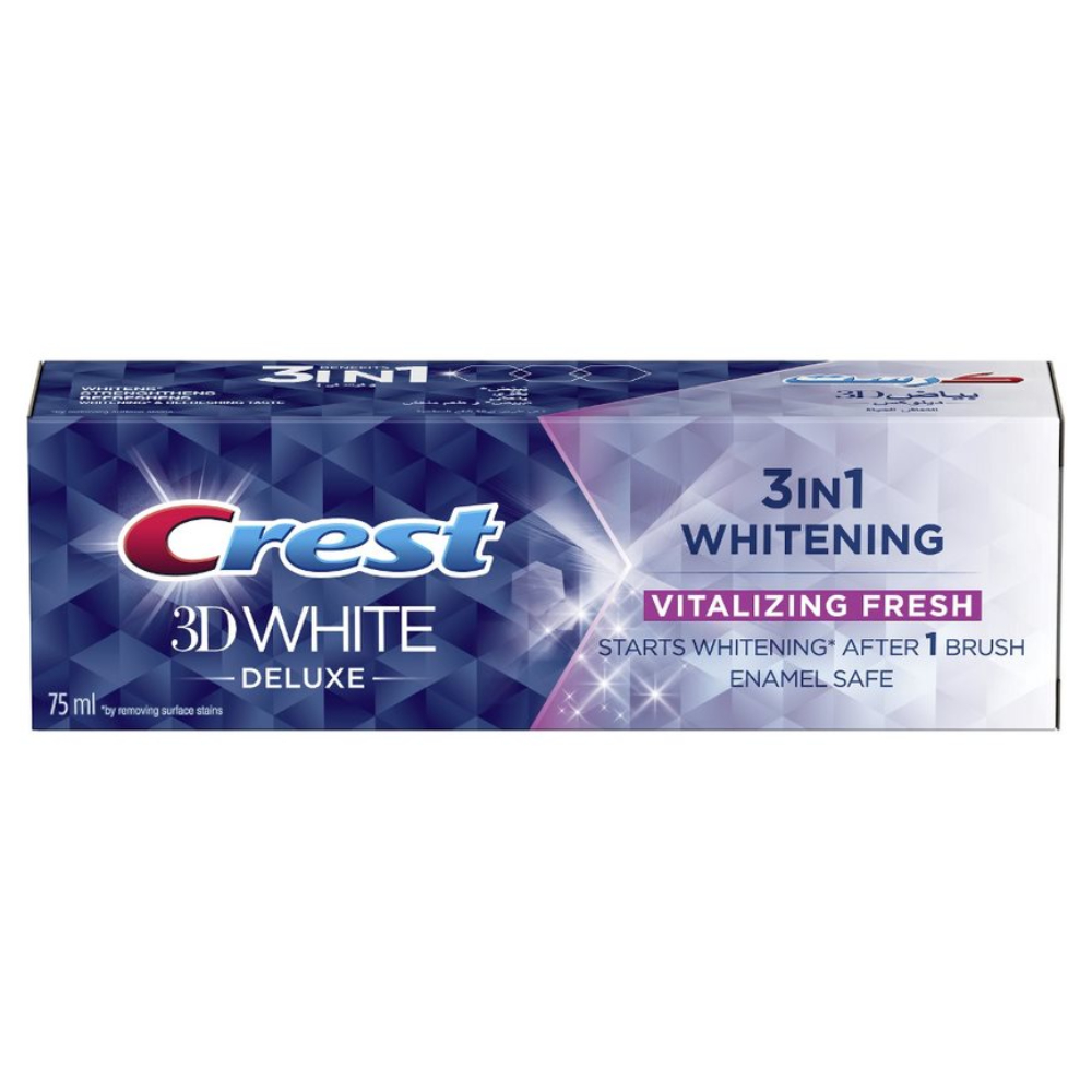 Dentifrice 3D White Deluxe Vitalizing Fresh Crest 75ml