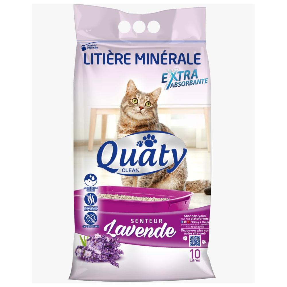 [666900] Litière Minérale à la Lavande pour Chats Quaty 5L