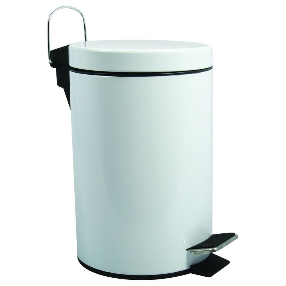 [716490] Poubelle à Pédale Osaki Blanche MSV 3L