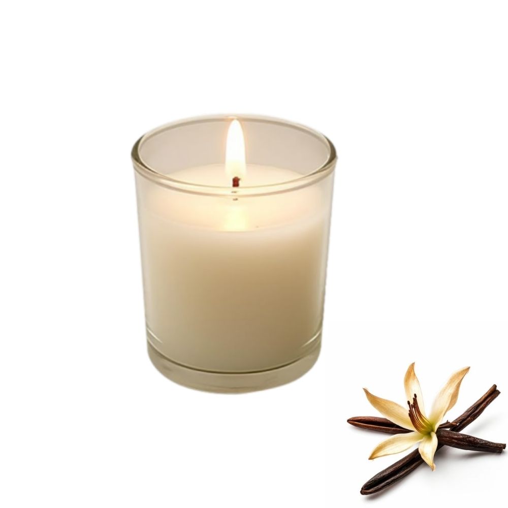[545103] Bougie Verre Parfumée Vanille