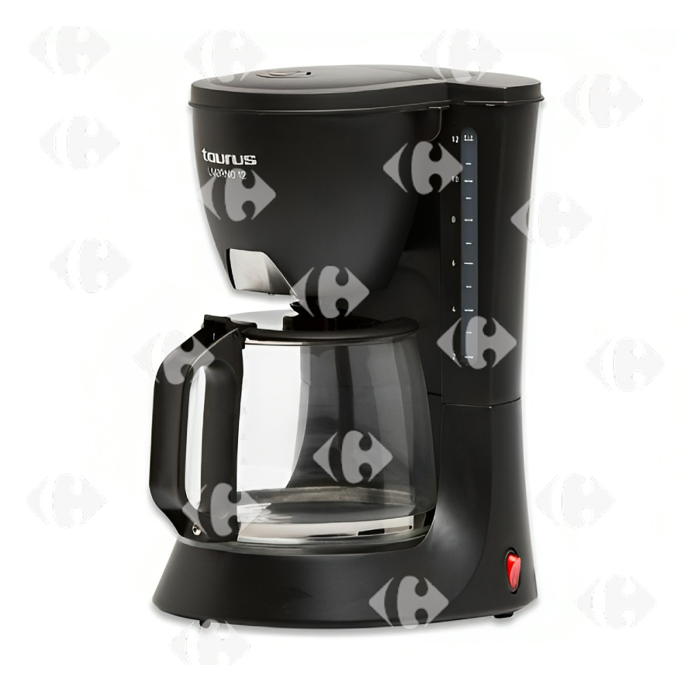 [363002] Cafetière à Filtre Noir Livorno Taurus 12 unités