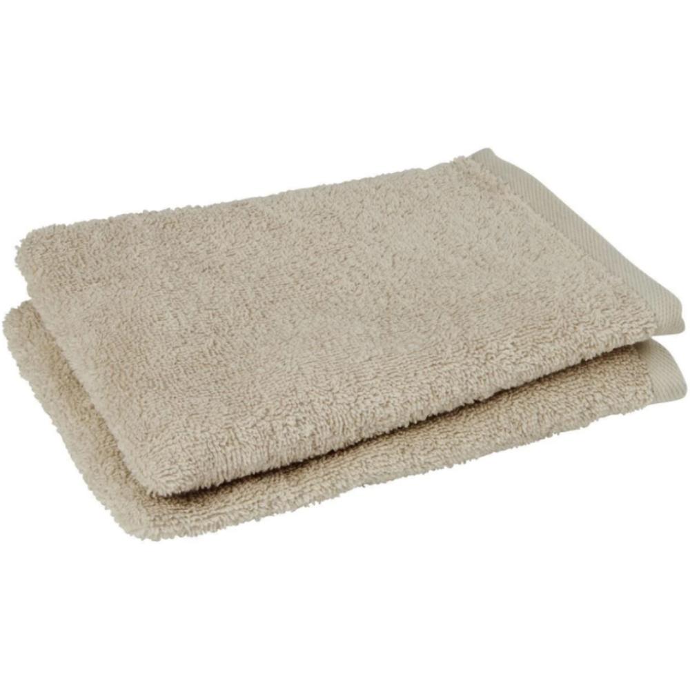 Gant de Toilette Beige Clair 100% Coton Tex Home 15x21cm