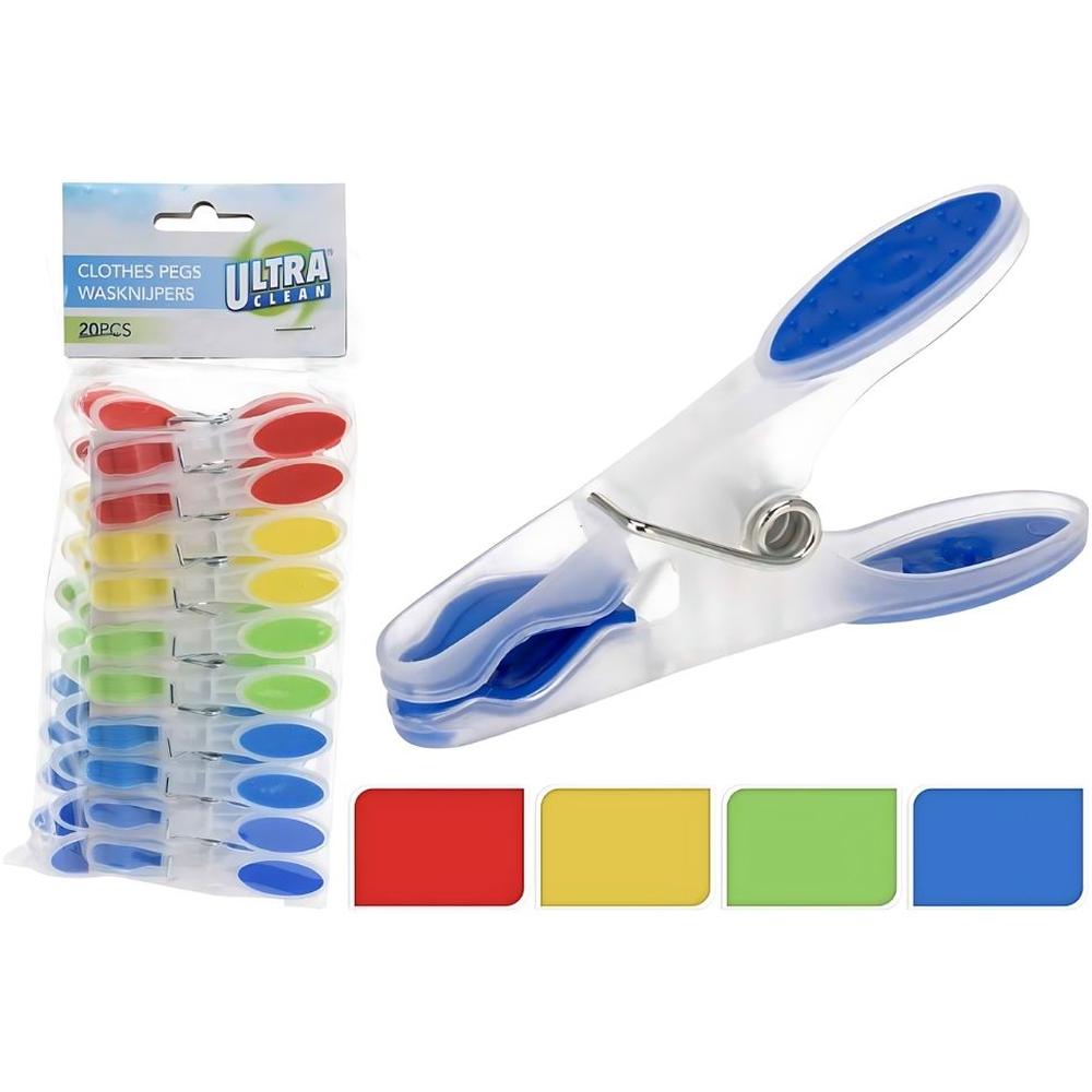 Pinces à Linge en Plastique Colorées 20 pièces