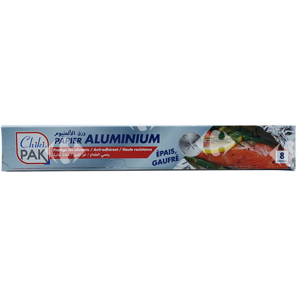 Papier Aluminium Épais Gaufré Chikipak 8m