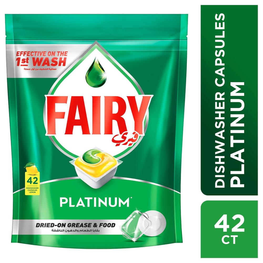 Pastilles Lave-vaisselle Tout-En-1 Plus Citron Fairy 42 unités