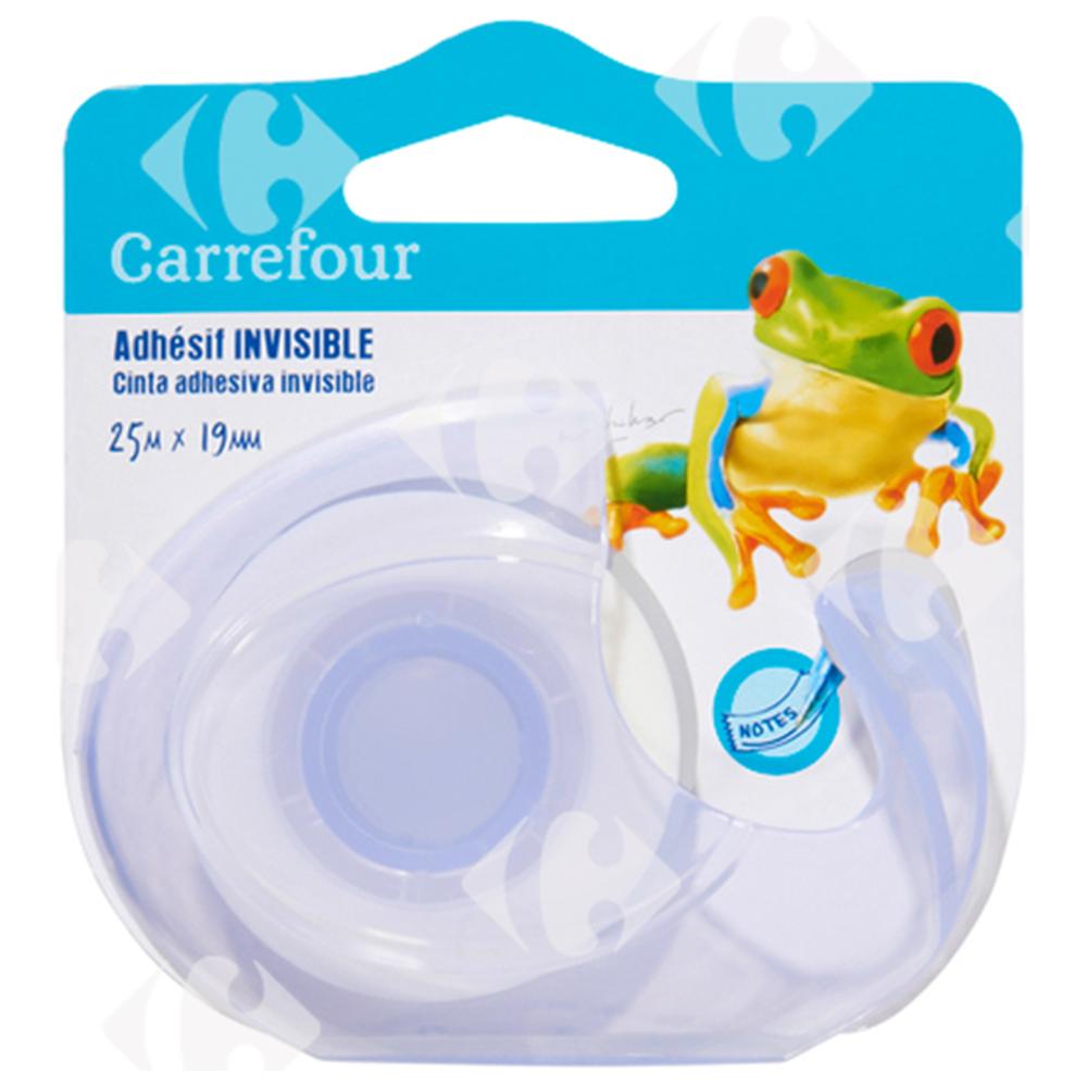 [323162] Adhésif en Ruban Transparent sur Dévidoir Carrefour 25mx19mm 1 unités