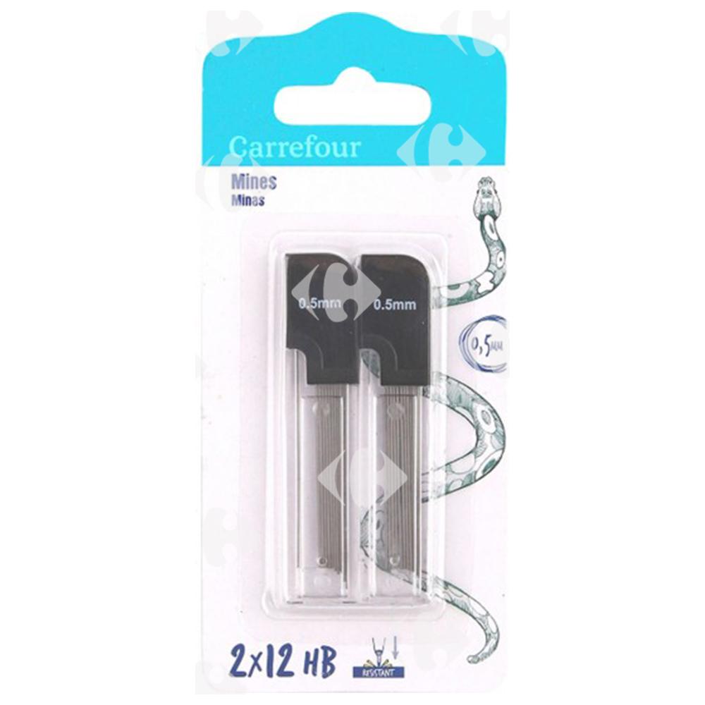 [558791] Mine HB Carrefour 0.5mm 24 unités