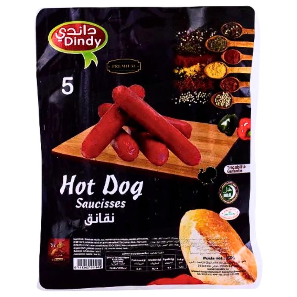 Saucisses Hot Dog Dindy 250g.