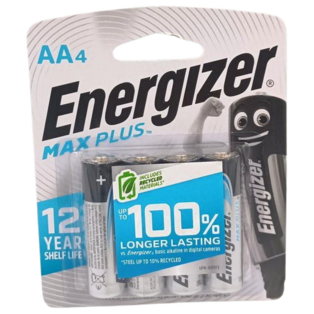 Piles AA4 Max Plus Energizer 4 unités.
