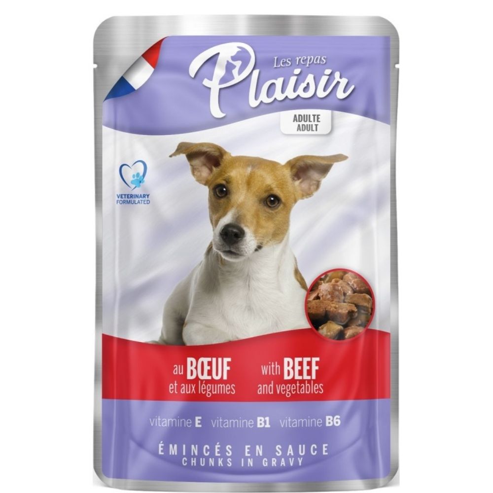 Pochons Chien Adulte Bœuf Veg Plaisir 100G