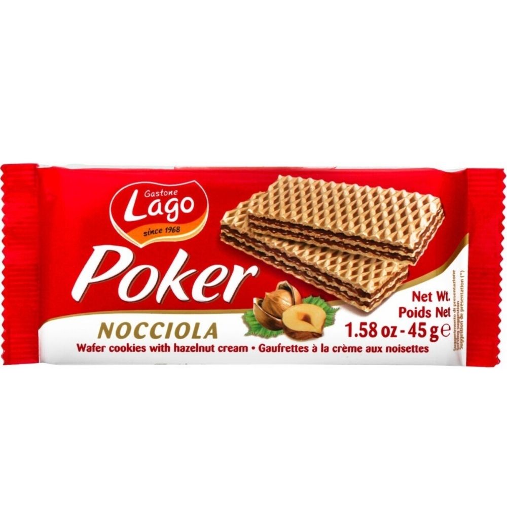 Gaufrette Noisette Poker 45G