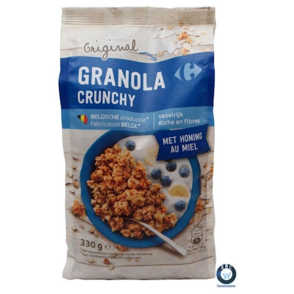 Céréales Granola Crunchy au Miel Carrefour 330g