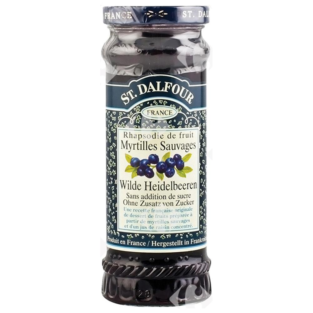 Confiture de Fruits Myrtilles Sans Sucre Saint Dalfour 284g