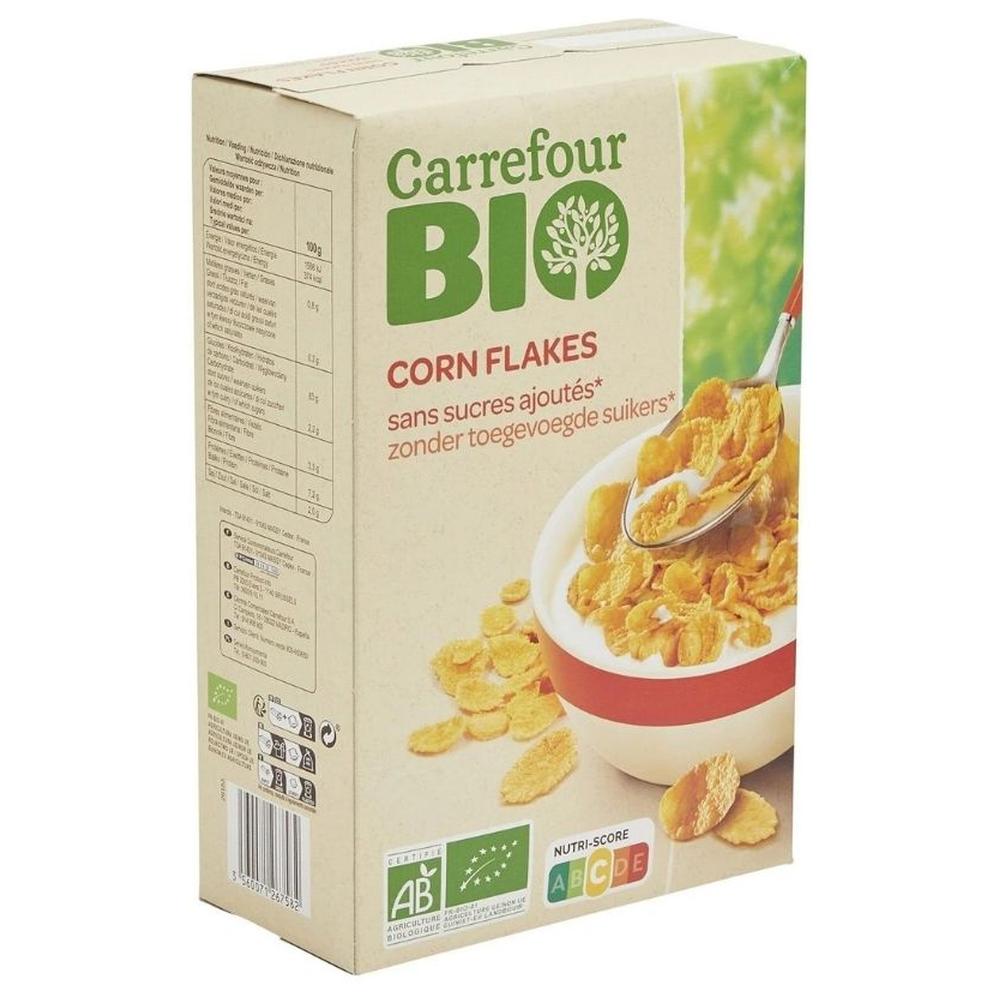 Cornflakes sans sucres Carrefour Bio 500g