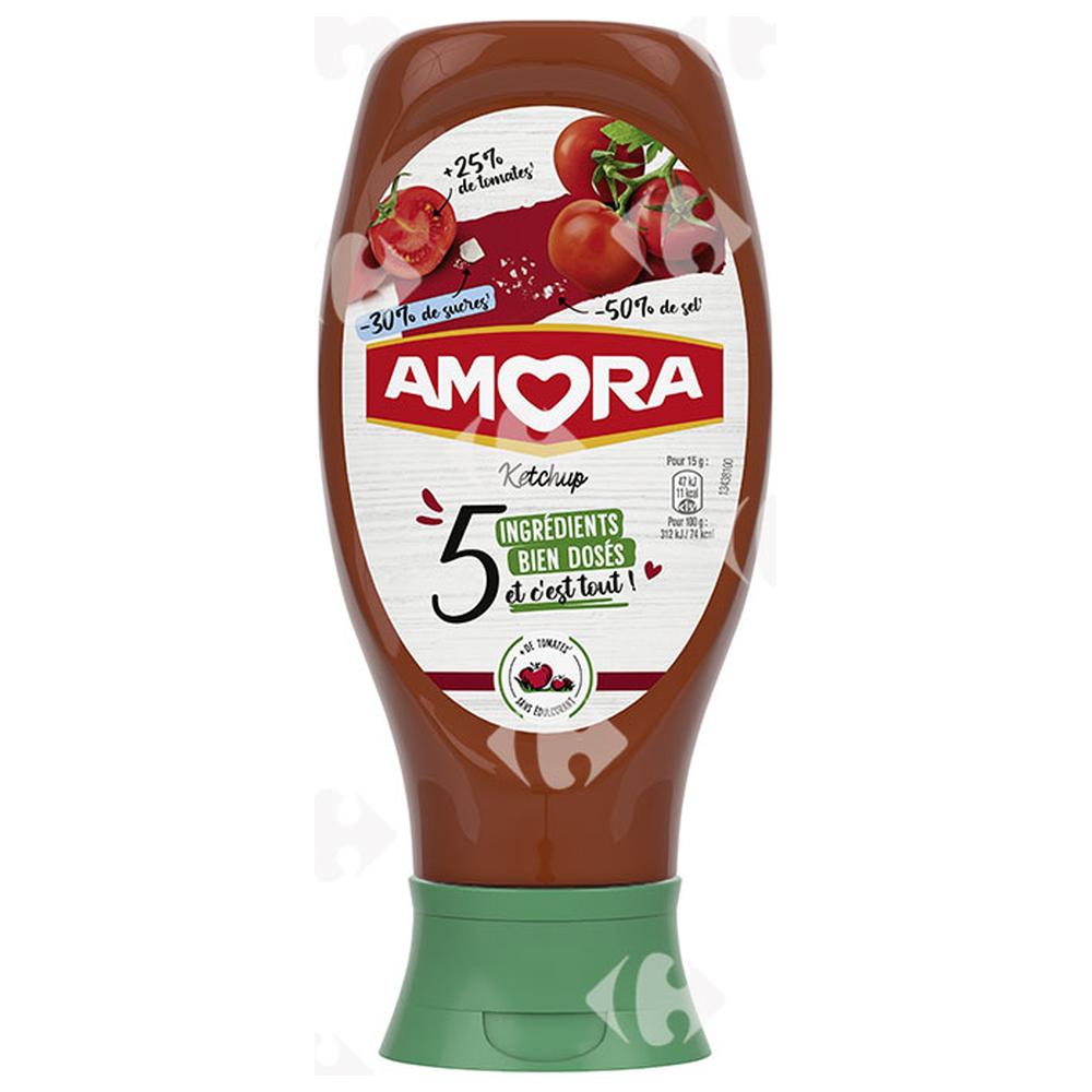 Ketchup 5 ingrédients Amora 273G