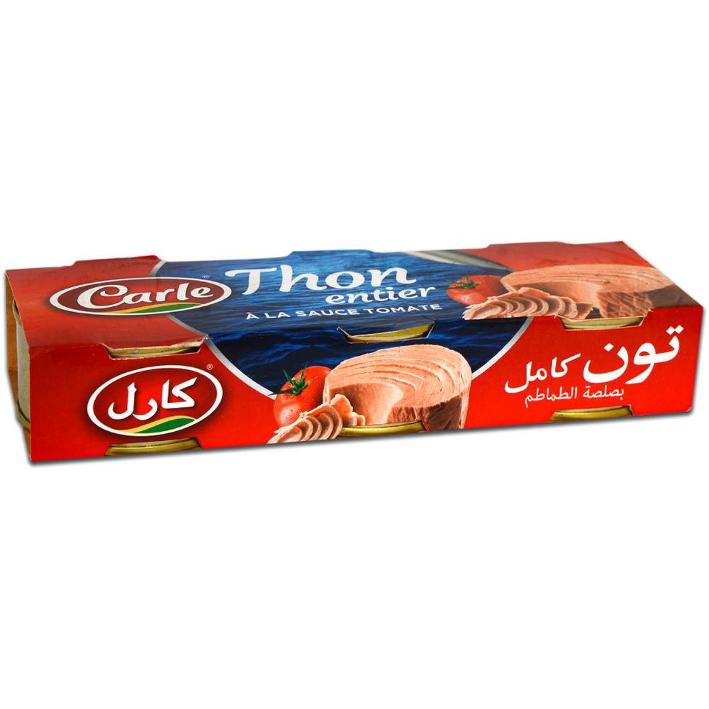 Conserve de Thon à la Sauce Tomate Carle 3x85g