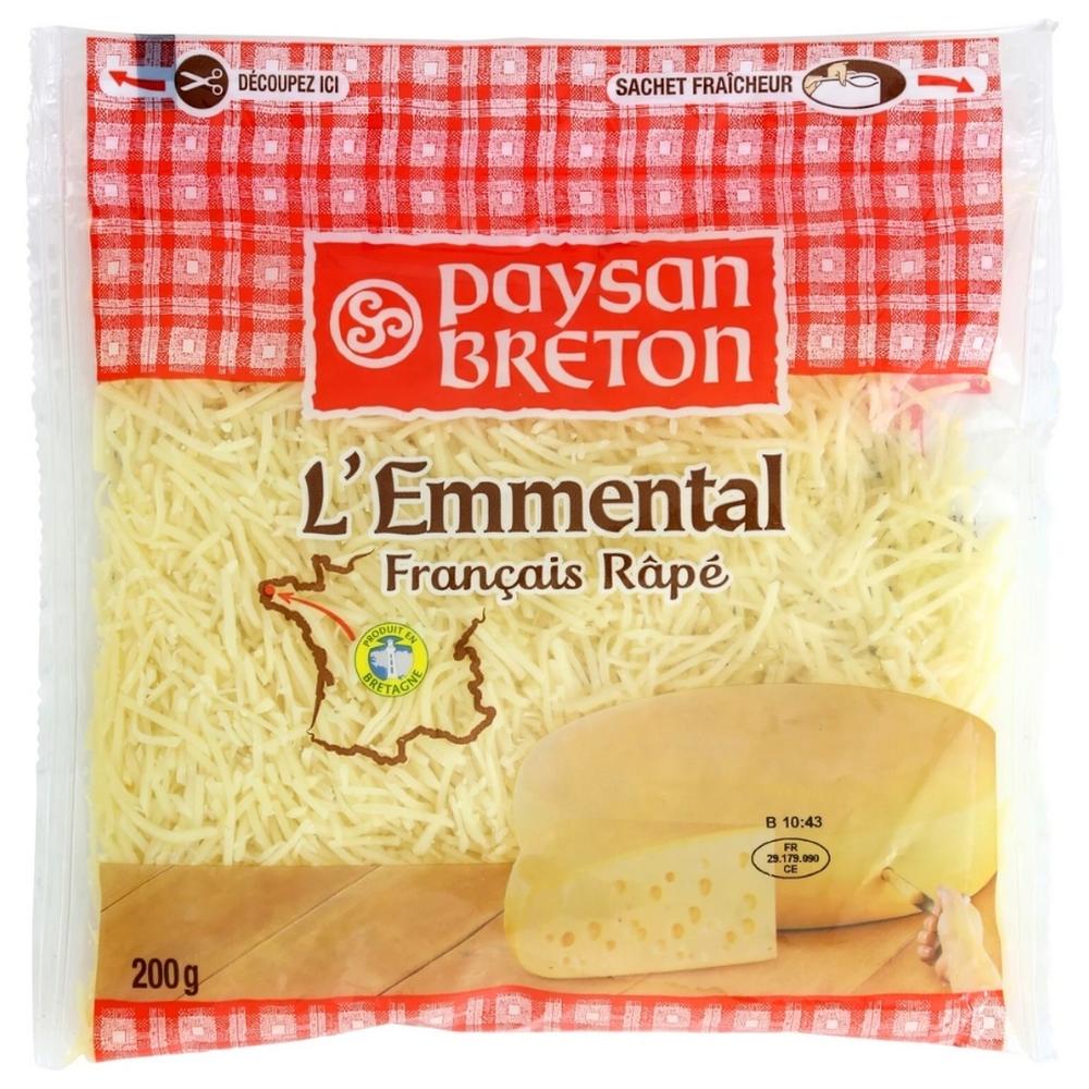 Fromage Emmental Râpé Paysan Breton 200g