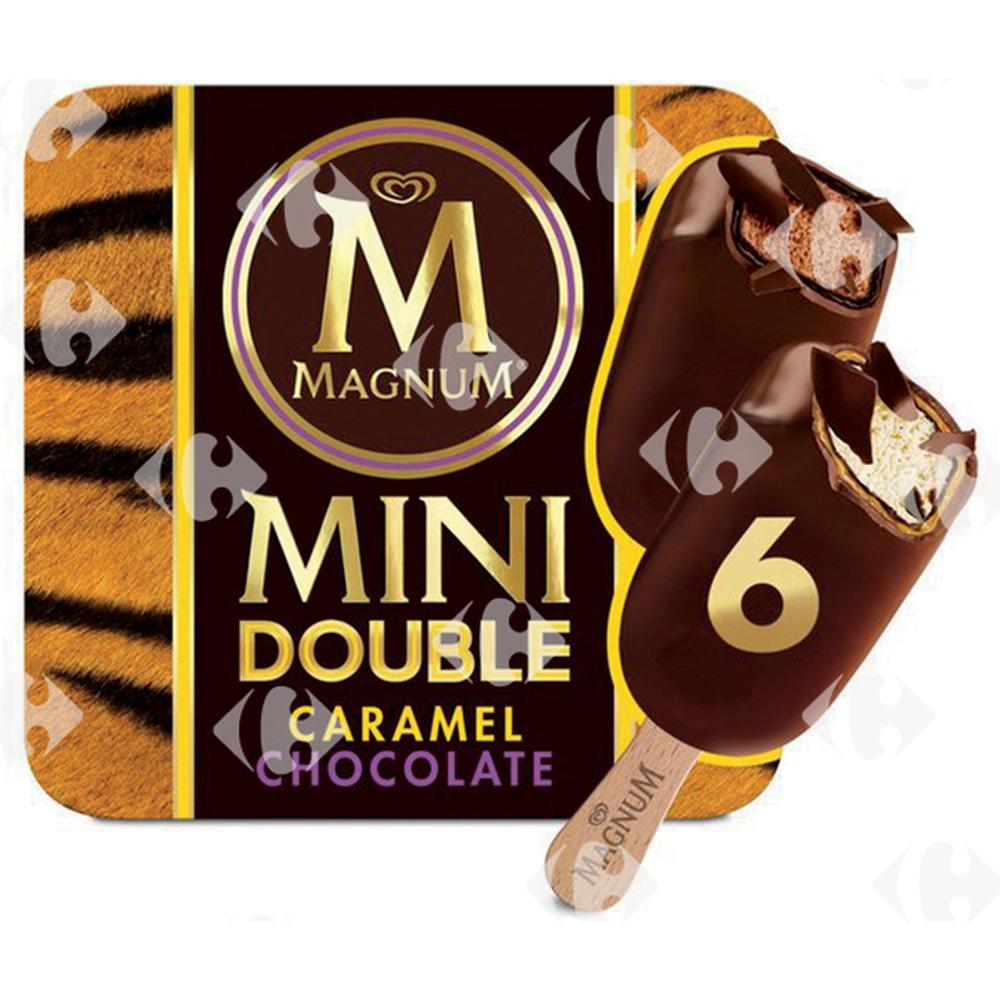 Pack Mini Bâtonnets Glacés Chocolat Caramel Magnum 6x60ml