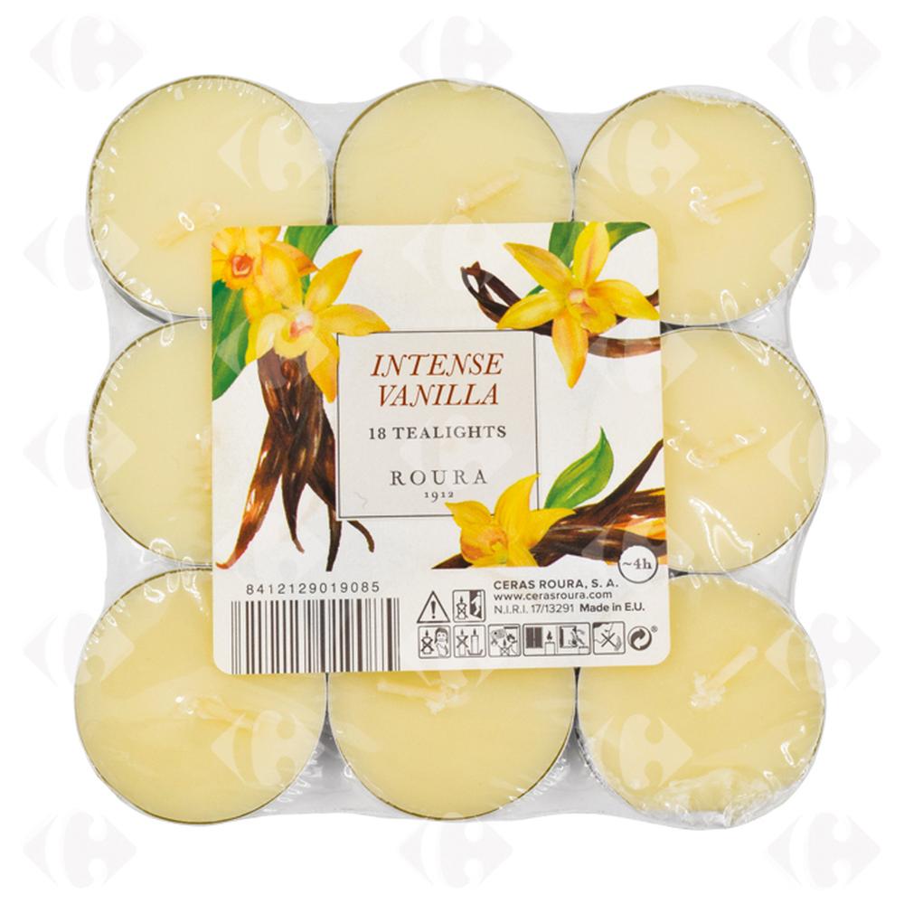 Bougie Chauffe Plat Parfumée Vanille 18 unités
