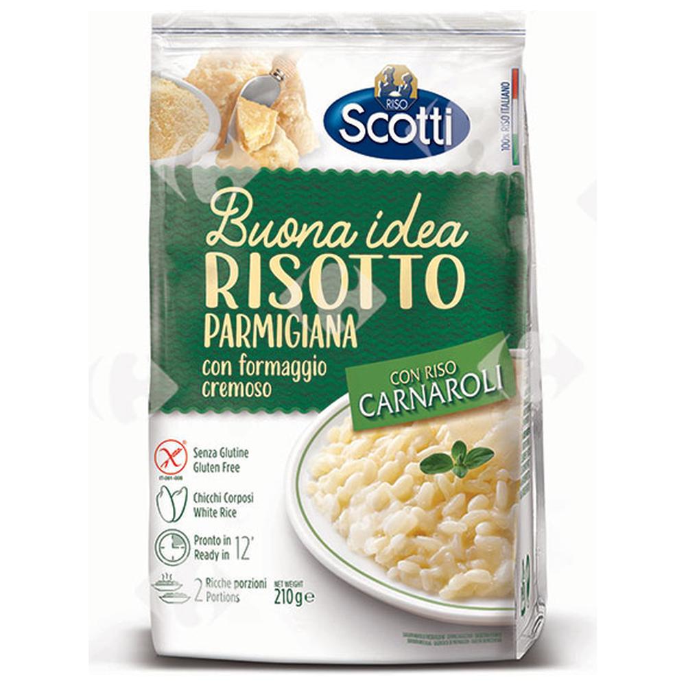 Riz Risotto Carnaroli au Parmesan sans Gluten Scotti 210g