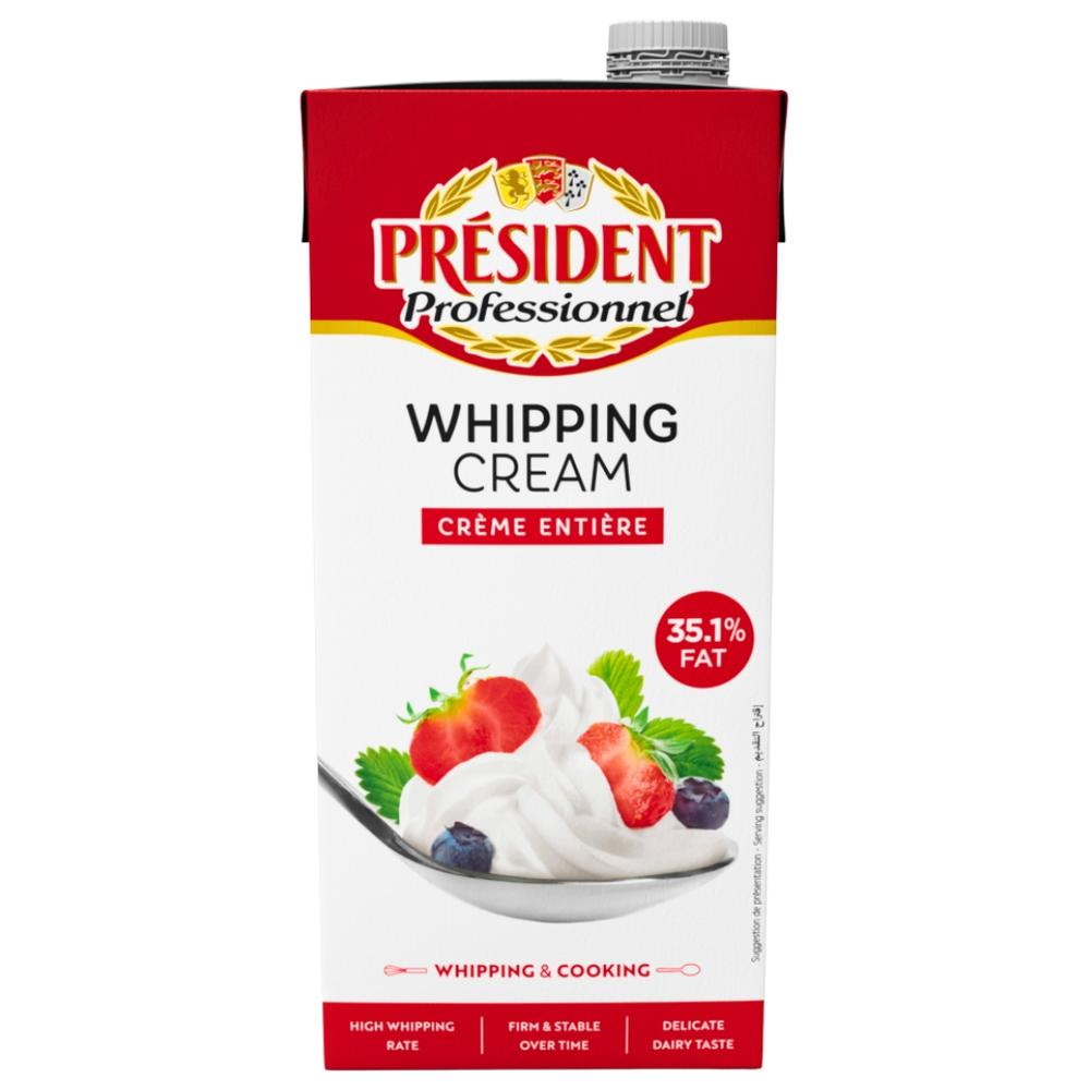 Crème UHT 35%Mg Président 1L