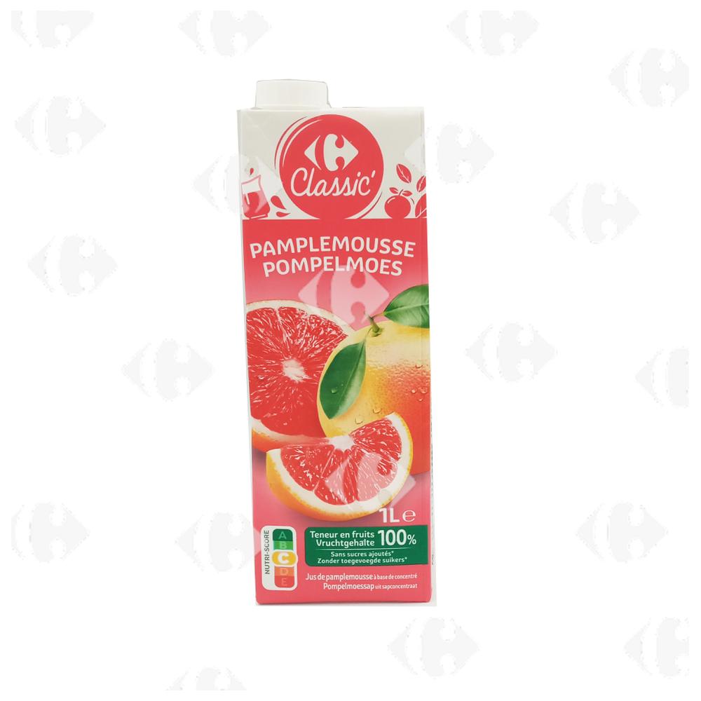 Pur Jus de Pamplemousse Rose Carrefour Bio 1L