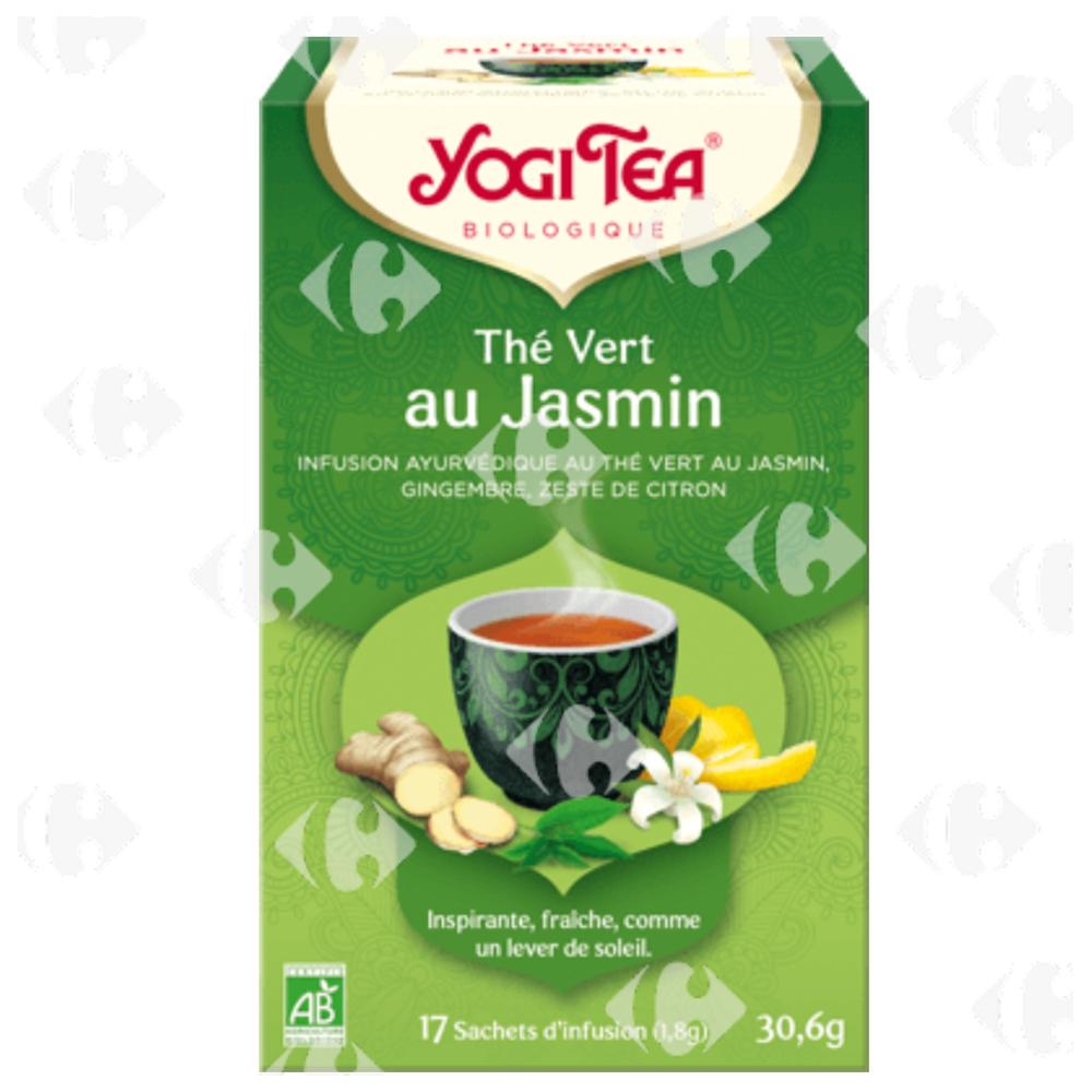 [696957] Infusion Thé Vert au Jasmin Yogi Tea 17 sachets