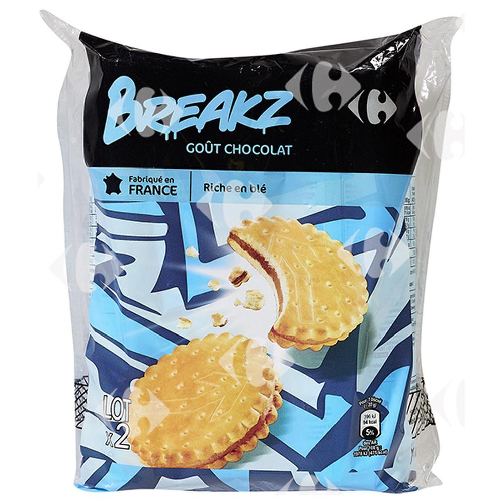 Biscuits Fourrés Chocolat Break 2 Carrefour Kids2x330g