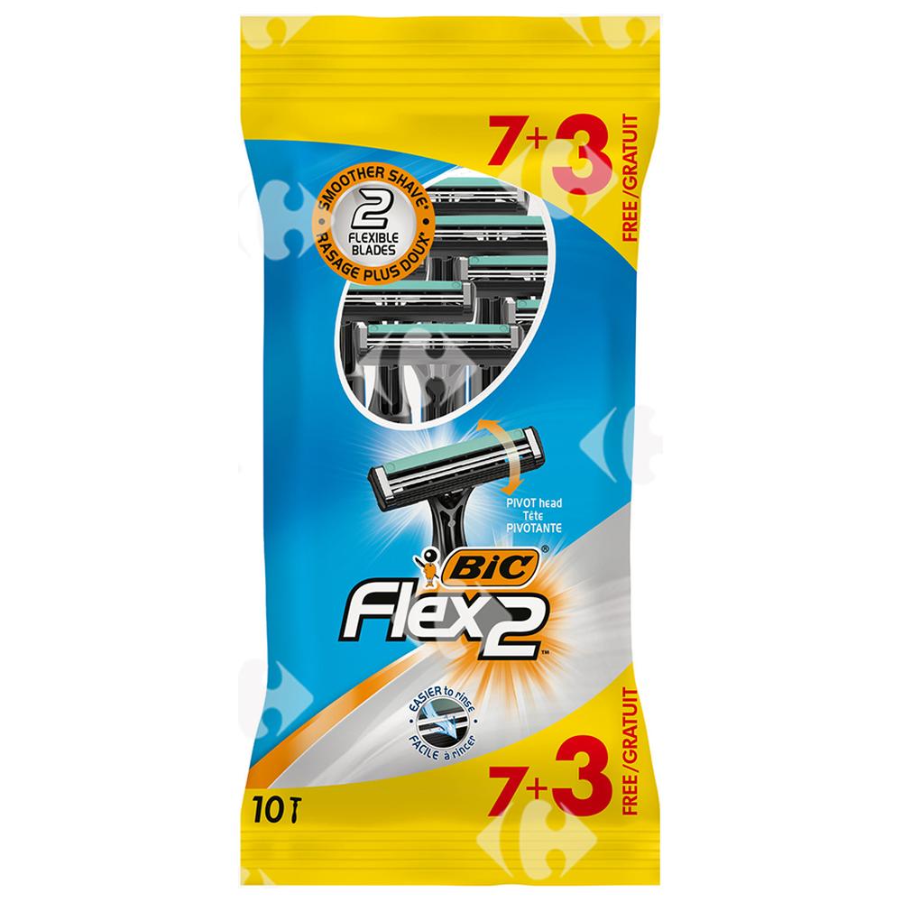 Pack Rasoire Bic Flex 2 7 unités + 3 Gratuits