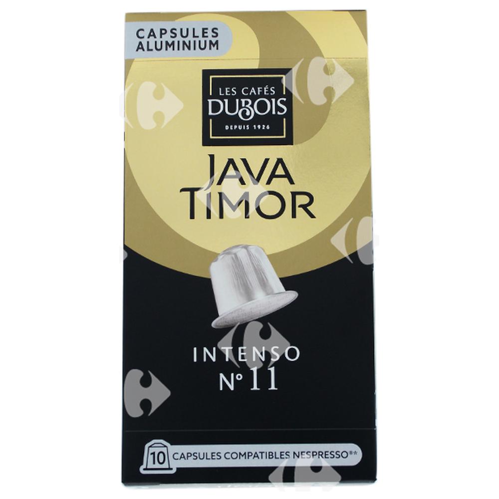 [598354] Café en Capsules Intenso Java Timor Dubois N11 x10