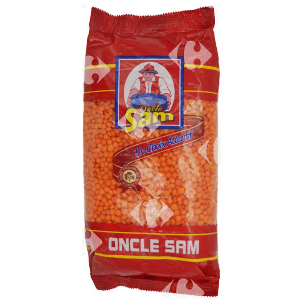 Lentilles Corail Oncle Sam 500g