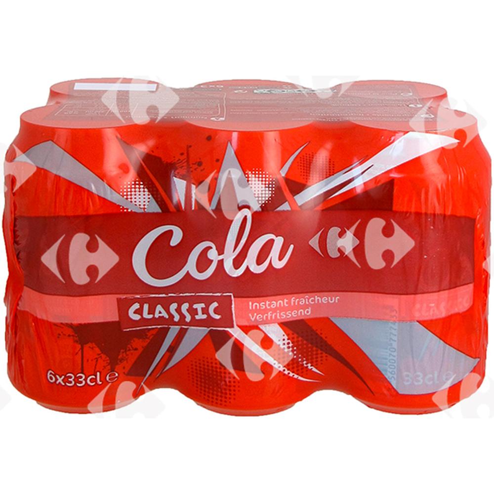 Pack Boissons Gazeuses Colas Carrefour 6x33cl