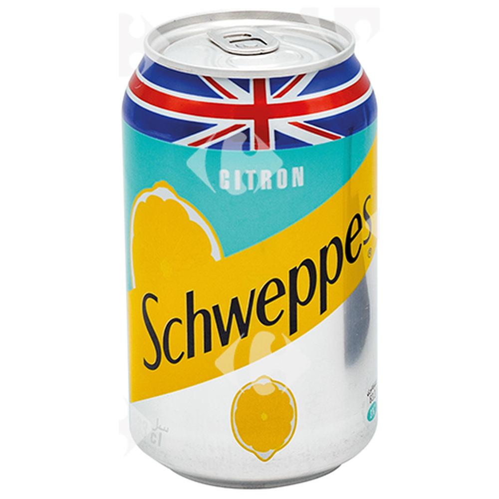 Boisson gazeuse Citron Schweppes canette 33cl