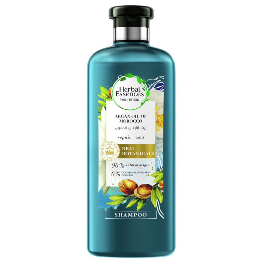 [628442] Shampooing réparateur bio Renew à l'huile d'argan du Maroc Herbal Essences 400ml