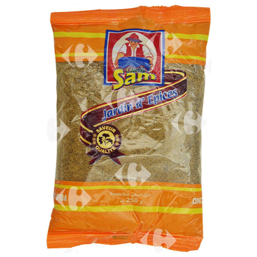 [71504] Poivre Noir Moulu en Sachet Oncle Sam 250g.