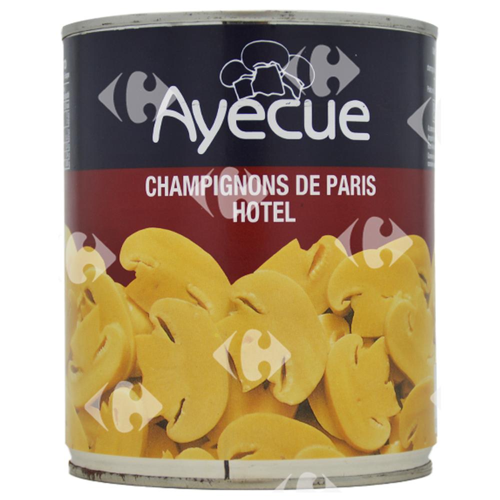 [3298] Conserve de Champignons Pieds et Morceaux Ayecue 400g