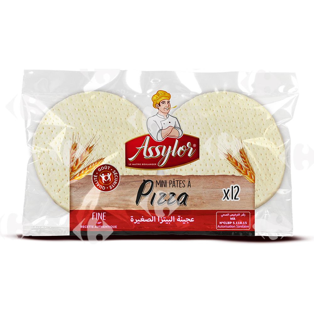 Pâte à Pizza Assylor 12 pièces 180g