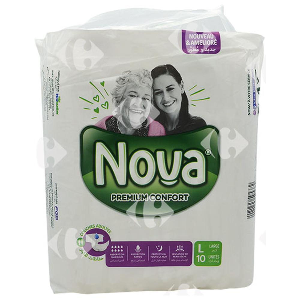 [640254] Couches Adultes Premium Care Large Nova 10 unités
