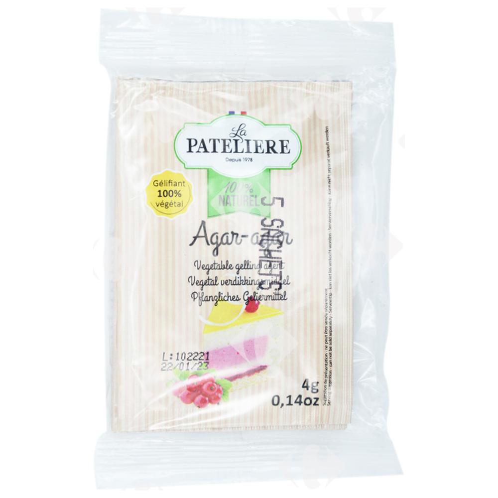 Agar-Agar Gélifiant Naturel La Pateliere 5x4g