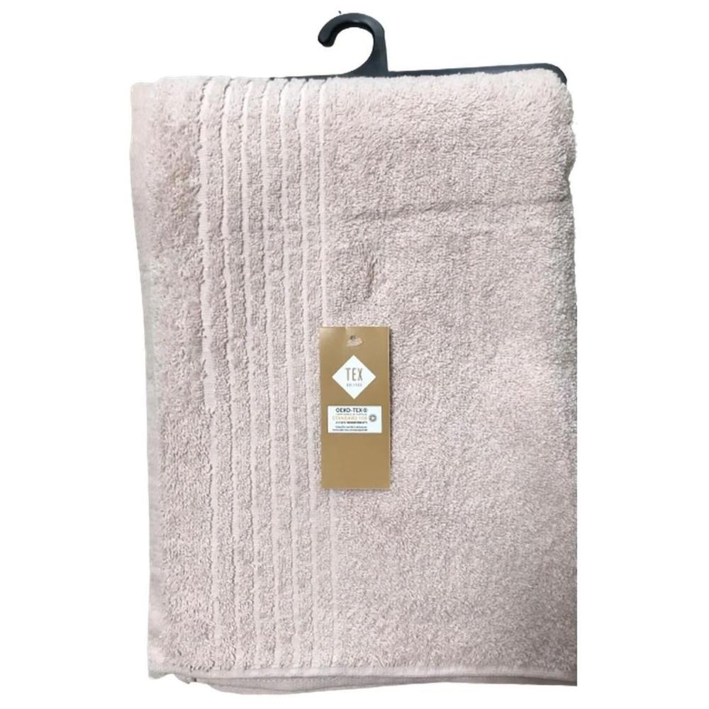 Drap de Douche Beige Clair 100% Coton Tex Home 70x140 cm