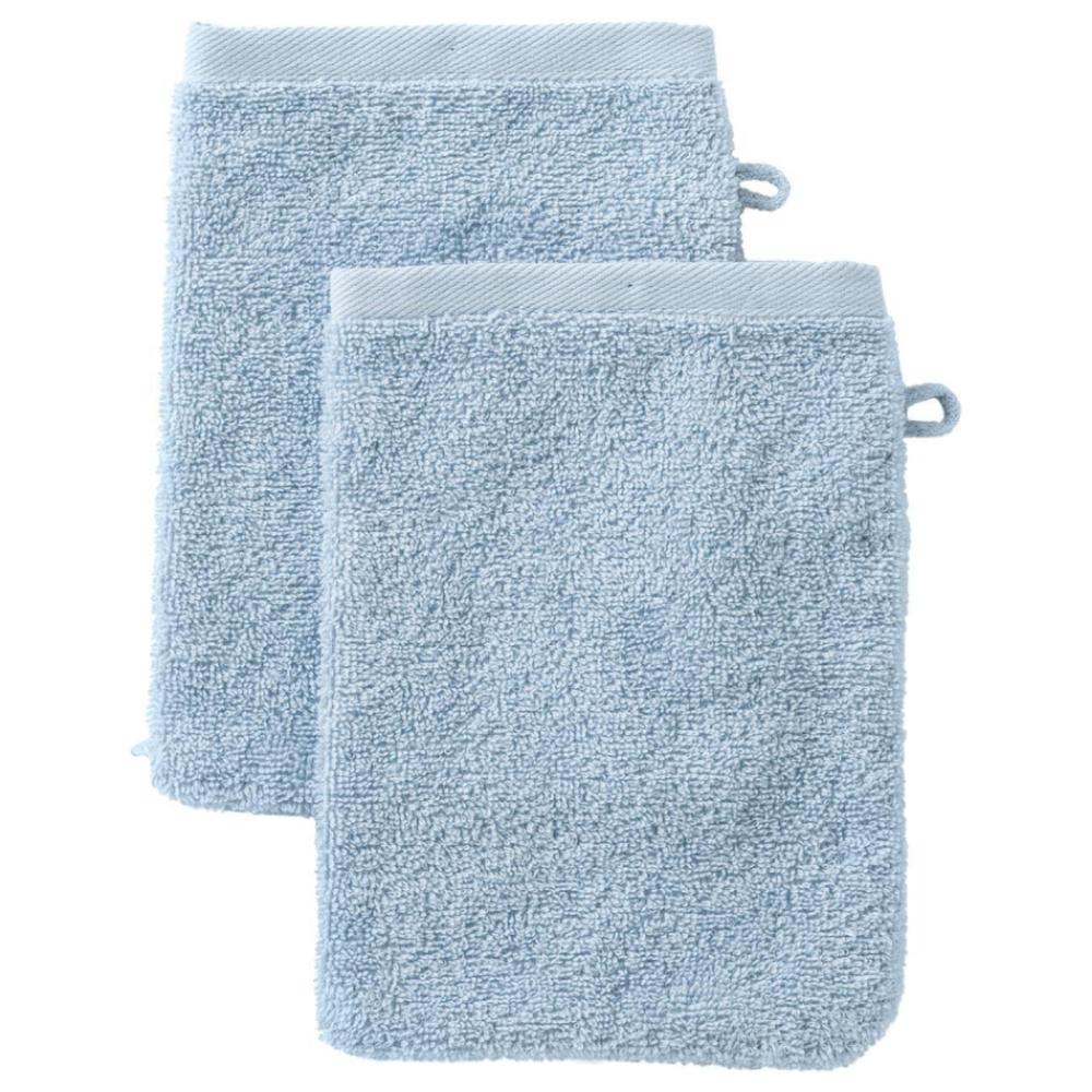 Gant de Toilette Bleu 100% Coton Tex Home 15x21cm