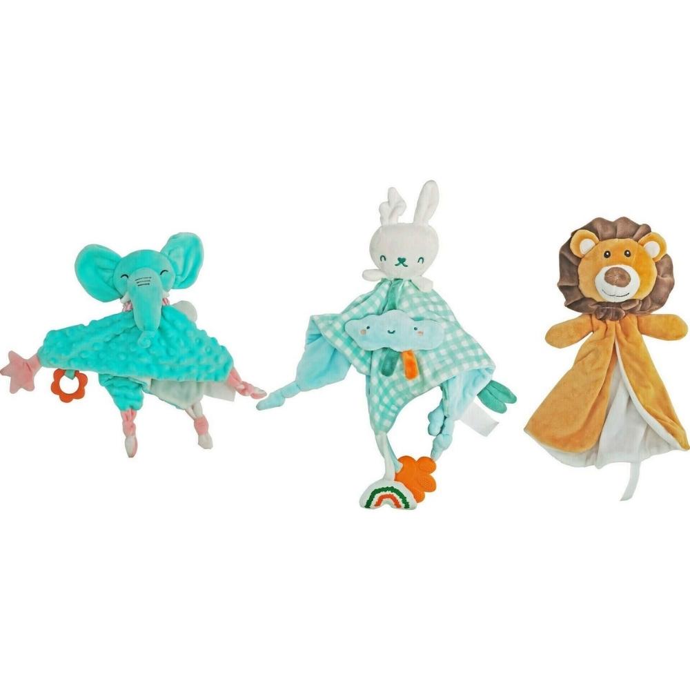 [723555] Doudou Plat Lion Zoko-Happy Bear 19x30 cm