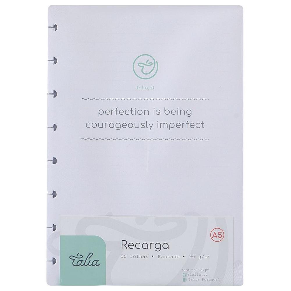 [718761] Recharge Carnet A5 Lignés Talia 21x15 cm 50 feuilles