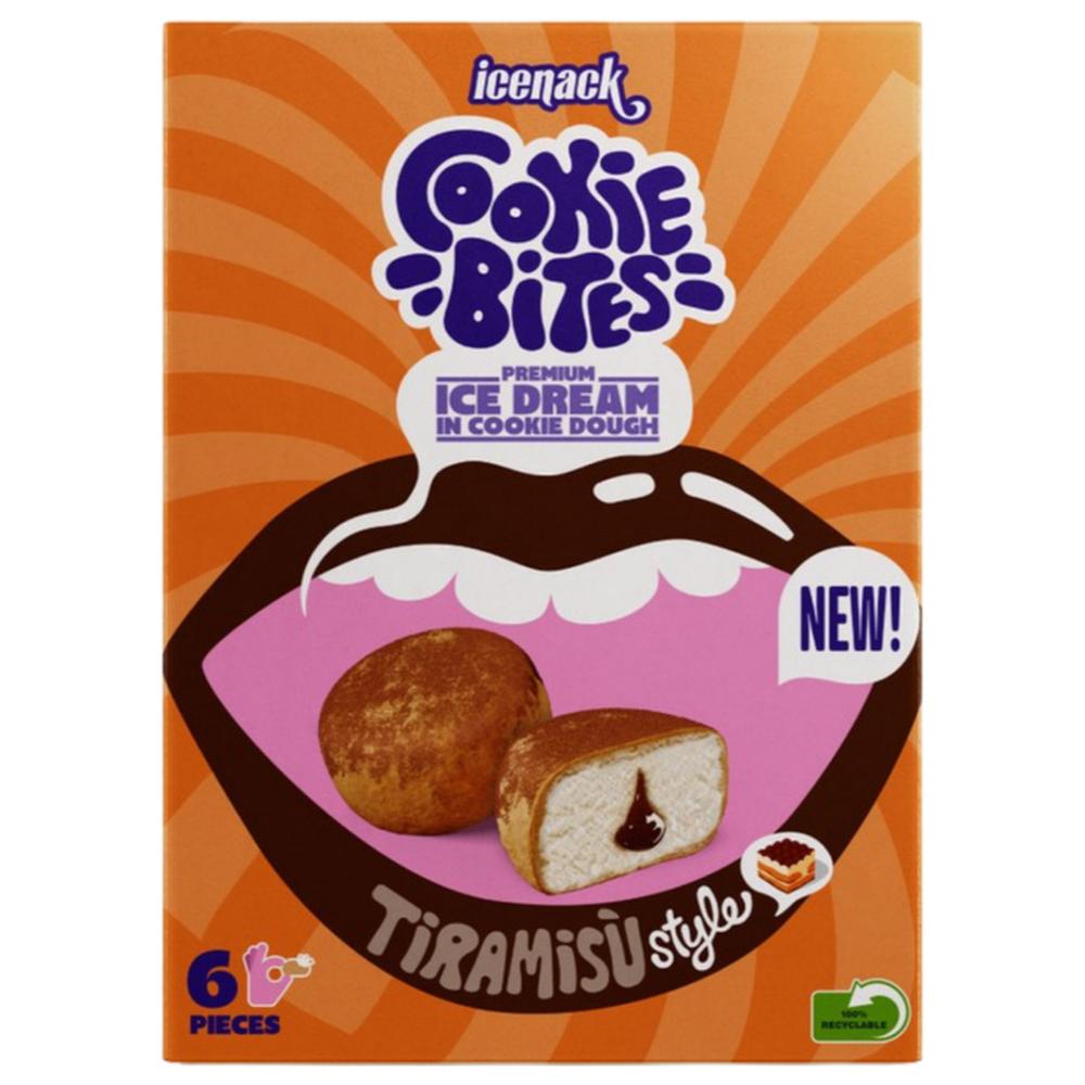 Bites Tiramisu Icenack 240g 6 pièces.